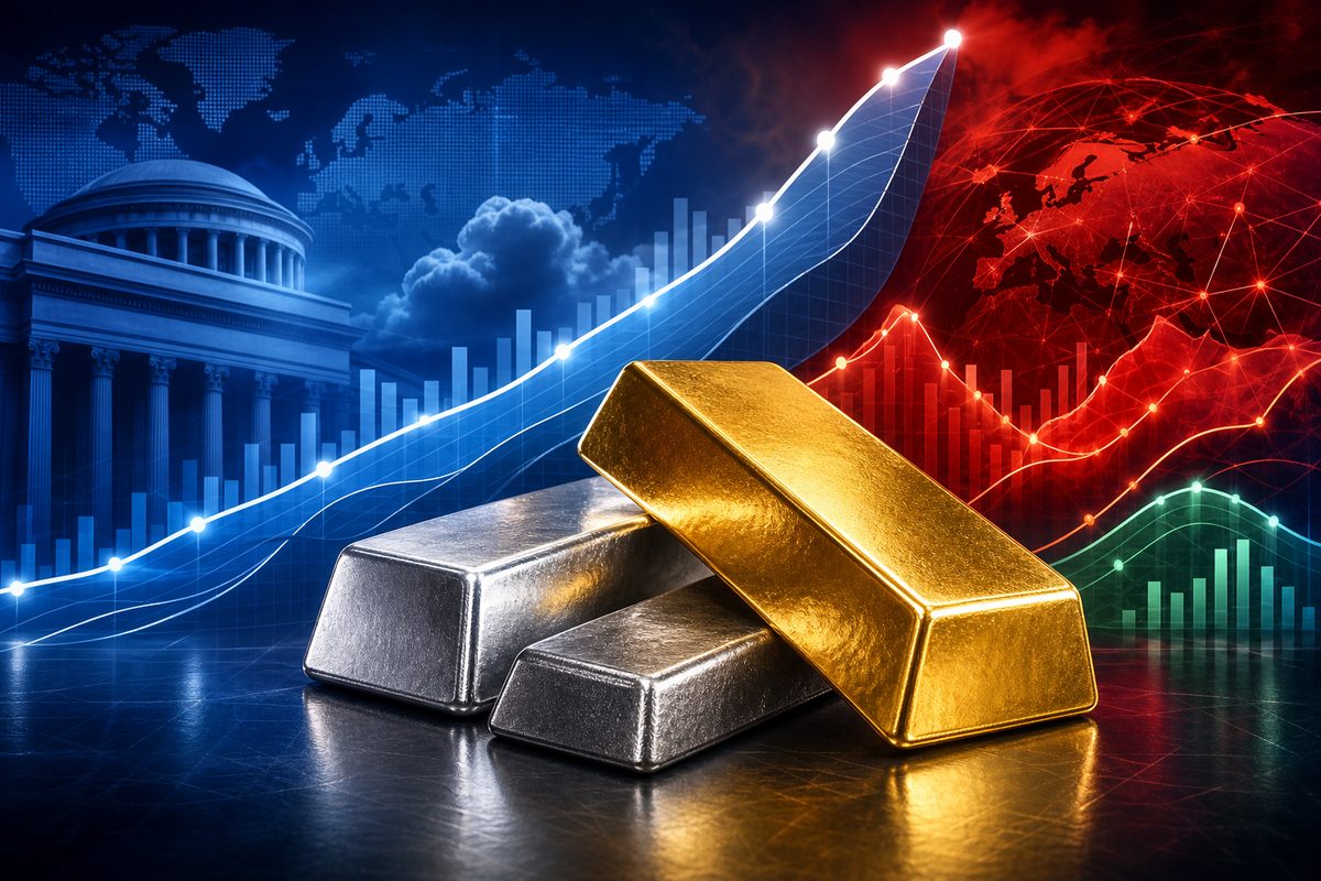 Giá vàng XAUUSD cùng bạc và bạch kim trên thị trường kim loại